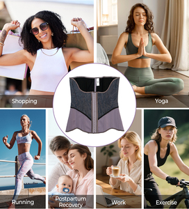 Faja Reductora <span class=keywords><strong>de</strong></span> Cintura <span class=keywords><strong>de</strong></span> Alta Compresión con Cierre <span class=keywords><strong>de</strong></span> Gancho y Ojo para Control Abdominal al por Mayor - Product Image 4