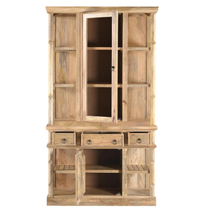 Vitrina de madera maciza vintage mango fino artesanal - Product Image 3