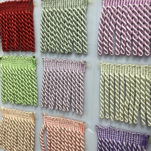 Frangia in Bullion di Alta Qualità OEM ODM, 10CM, Vari Colori, per Tessuti d'Arredamento - Product Image 3