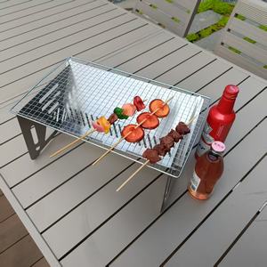 Barbecue pliant multifonction portable <span class=keywords><strong>en</strong></span> acier inoxydable durable, réchaud <span class=keywords><strong>de</strong></span> camping, grille <span class=keywords><strong>de</strong></span> cuisson, poêle à <span class=keywords><strong>bois</strong></span> et à charbon <span class=keywords><strong>de</strong></span> <span class=keywords><strong>bois</strong></span> - Product Image 1