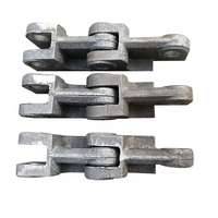 Chaîne à mailles actives, haute résistance à la traction, pour transmission d'engrenages d'extraction de scories de chaudière, dimensions universelles