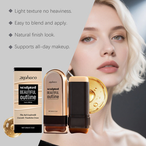 <span class=keywords><strong>Serie</strong></span> de bases de maquillaje en barra Zephoco Brightening Concealer, acabado mate sedoso, ligero, natural, control de grasa, hidratante - Product Image 4