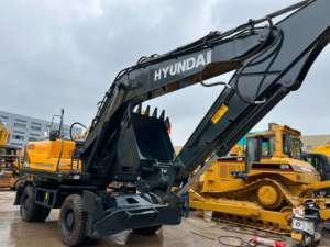 รถขุดไฮดรอลิกแบบมีล้อ Hyundai R210W-9T รุ่นดั้งเดิม ขนาด 20 ตัน บุ้งกี๋ 0.93 ลูกบาศก์เมตร เครื่องจักรก่อสร้าง - Product Image 6