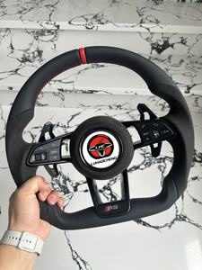 Volant multifonction en cuir perforé confortable pour <span class=keywords><strong>Audi</strong></span> EV <span class=keywords><strong>E</strong></span>-<span class=keywords><strong>tron</strong></span> <span class=keywords><strong>GT</strong></span> Q4 <span class=keywords><strong>E</strong></span>-<span class=keywords><strong>tron</strong></span>, volant de modification LHC - Product Image 3