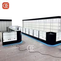 Vitrine de comptoir en verre de haute qualité pour magasin de tabac, design de boutique de fumeurs