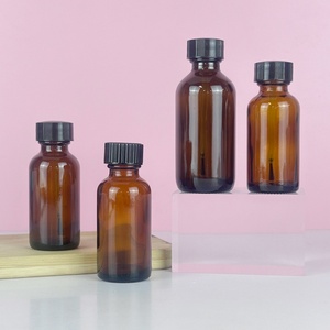 Wholesale Stock 5ml10ml15ml20ml 30ml 50ml 100ml Amber Empty Glass <b>Bottle</b> for Essential Oil and Nail Polish With Black Brush Cap - Product Image 5