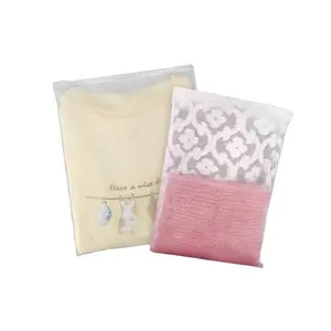 CPE Reusable Plastic Ziplock Bags, Frosted Waterproof Resealable Clothing Zipper Bags Pouch