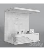 Rehaussez votre magasin de détail ou votre zone de réception STARONS surface solide bureau de réception en marbre artificiel