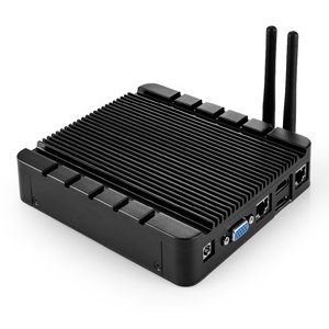 Intel <span class=keywords><strong>Celeron</strong></span> <span class=keywords><strong>J3455</strong></span> Quad-core CPU intégré Fanless PC NIS-A986 Mini Box PC IoT Client mince lecteur d'affichage numérique kiosque - Product Image 2
