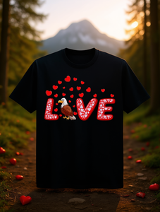 เสื้อยืดวันวาเลนไทน์สำหรับคนรักนกอินทรี ยูนิเซ็กส์ ผ้าฝ้าย 100% คอกลม แขนสั้น S-XXXL PLUS SIZE - Product Image 2