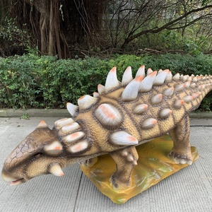 Modèle d'Ankylosaurus animatronique, réplique de dinosaure herbivore blindé, figurine de dinosaure crétien pour exposition préhistorique - Product Image 3