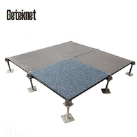 GETEKnet ODM Système de plancher surélevé antistatique (cérémique) en treillis d'acier 600 x 600 mm pour salle de données et salle de serveurs, en acier SPCC trempé