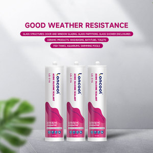 Loncool Trắng acetic Silicone dính chống nấm thời tiết keo keo cho nhựa xây dựng nhựa Epoxy dựa - Product Image 3