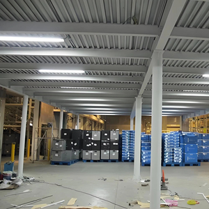 Customizable Industrial Steel Mezzanine Floor <strong>System</strong> Wood Warehouse Rack With Carton Packing For Storage
