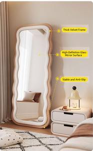 Specchio di flanella da pavimento a soffitto a forma di corpo intero specchio di flanella per matrimonio camera da letto soggiorno decorativo - Product Image 4