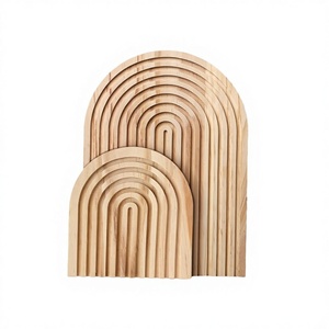 202405 2 Pcs Eco-Friendly VL Brand Decorative <b>Wood</b> Cutting Board Serving Board Trays 1.5cm Thick Combination Package Home - Product Image 2