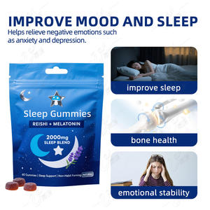 Melatonin Formula Herbal alami Gummies tidur untuk Kualitas Tidur lebih baik pasokan OEM jumlah besar - Product Image 4