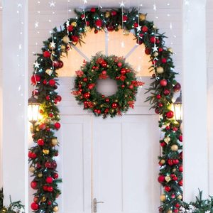 Couronnes <span class=keywords><strong>de</strong></span> Noël artificielles décoratives personnalisées <span class=keywords><strong>de</strong></span> 24 pouces 60 CM pour la décoration <span class=keywords><strong>de</strong></span> maison <span class=keywords><strong>de</strong></span> vacances - Product Image 6