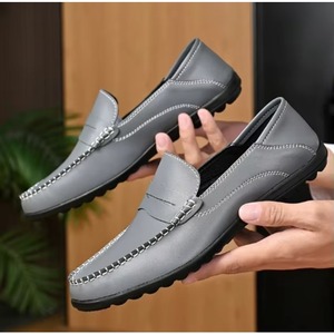 Mocassins en Cuir Véritable pour Hommes – Légers, Décontractés, Idéaux pour le Bureau, les Fêtes, les Mariages – Faciles à Enfiler – Été, Automne, Hiver – Approvisionnement Direct Usine - Product Image 1