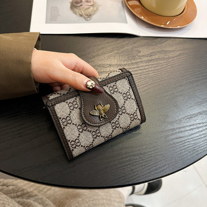 Vintage Women's Long <b>Wallet</b> Classic Print Clutch Card Holder with <b>Cute</b> Bee Hardware Multi-Slot Coin Purse Wholesale - Product Image 5