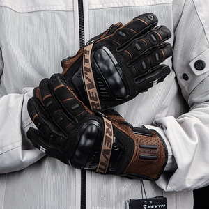 Gants de moto en cuir véritable, écran tactile, respirants, antidérapants pour hommes - Product Image 4