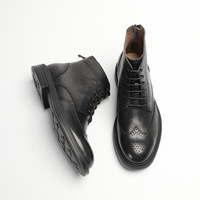 Bottes Chelsea montantes classiques en cuir véritable faites à la main pour hommes, respirantes et antidérapantes, chaussures habillées tendance