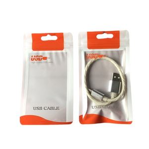 Sac d'emballage <span class=keywords><strong>de</strong></span> câble <span class=keywords><strong>de</strong></span> données <span class=keywords><strong>de</strong></span> <span class=keywords><strong>fil</strong></span> USB avec fermeture à glissière étanche à l'humidité 1 mètre 8x14 pouces pour cadre photo - Product Image 5