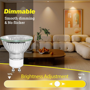Approvisionnement d'usine 50W Dimmable Glass GU10 Halogen Spotlight 220-240V Doux Blanc Chaud 2700K pour Galeries/Vente Au Détail Commande En Gros Acceptée - Product Image 2