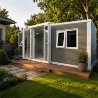 Maison conteneur pliable et extensible 20 pieds 40 pieds, maison préfabriquée modulaire certifiée CE, fabricant direct d'usine OEM ODM AU US EU