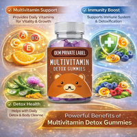 OEM Private Label Kids Multivitamine Detox Gummies Voedingssupplement