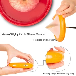 Contenedores de Silicona Reutilizables para Guardar Cebollas, Aguacates, Limones, Ajos y Tomates, Mantienen la Frescura, Económicos - Product Image 4