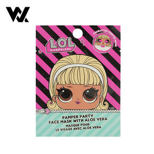 Sachet thermoscellable en aluminium avec trou rond, imprimé sur mesure par Wuxian, pour masque facial en crème de soin du visage, imperméable en plastique - Product Image 1