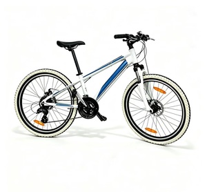 24 Inch <b>Mountain</b> <b>Bike</b> Aluminum <b>Frame</b> Front Suspension 21 Speed White Blue Color Off Road Cycling Best-selling Products Best-sell - Product Image 3