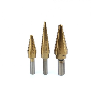 Titanium Bước Khoan Bits 3 Cái Công Cụ Điện HSS Cho Khoan Kim Loại Gỗ HSS - Product Image 4