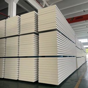Moderno 50mm y 100mm <span class=keywords><strong>Pir</strong></span> Pu <span class=keywords><strong>AISLAMIENTO</strong></span> impermeable Panel de pared sándwich <span class=keywords><strong>aislamiento</strong></span> ignífugo para Material de Metal de cámara fría - Product Image 1
