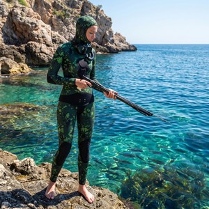<span class=keywords><strong>Combinaison</strong></span> de plongée en néoprène 3 mm pour la pêche sous-marine, deux pièces, <span class=keywords><strong>combinaison</strong></span> intégrale pour femmes - Product Image 5