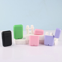 Nouvel inhalateur nasal double à capuchon rabattable carré - Bouteilles en plastique sérigraphiées pour huiles essentielles
