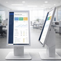 Ordinateur de point de vente Sinmar 24 pouces, écran tactile pour restaurant, PC tout-en-un, terminal de commande et de paiement en libre-service
