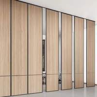 Système de cloisons modulaires pliables modernes pour hôtels commerciaux, salles de banquet, murs mobiles opérationnels, structure en métal MDF, épaisseur 18-22 mm