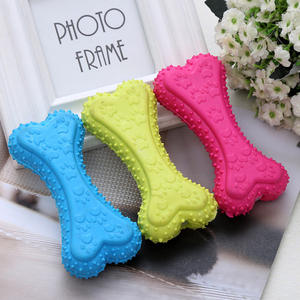Giocattolo per animali domestici all'ingrosso della fabbrica giocattolo da masticare per biscotti per cani molari morbidi e durevoli colorati a forma di osso carino - Product Image 6