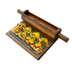 Multipurpose Wooden <b>Rolling</b> <b>Pin</b> for Pizza Pastry Bread and Cookies - Product Image 1