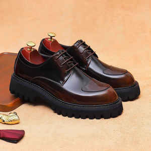 Botas de Invierno para Hombre, Diseño Clásico, Cuero Genuino, Otoño-Invierno 2025, Cómodas, Impermeables, Antideslizantes, Fáciles de Poner - Product Image 3