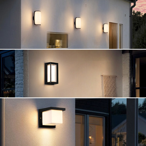 Applique murale LED moderne extérieure étanche pour entrée de villa, jardin, patio, couloir - Product Image 1