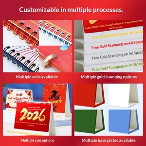 Calendario de Escritorio Personalizado del Año del Caballo 2026 para Marca Empresarial e Impresión en Pequeños Lotes - Product Image 3