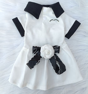 New Arrival Name Brand Designer Hunde kleid Set Luxus Baumwolle Haustier Kleidung Bequemes weiches Material Klassischer Stil - Product Image 3