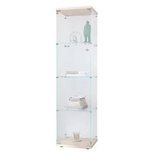 Wholesale Commercial Glass Display Case Full Vision Aluminum Frame <b>Corner</b> Showcase Cabinet Stand Glass Display Showcase - Product Image 1