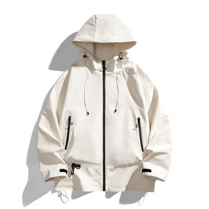 Chaqueta Bomber Larga Unisex con Capucha, Estilo Simple, para Escalada al Aire Libre, Impermeable y Cortavientos, con Logotipo Personalizado, Venta al Por Mayor de Fábrica - Product Image 1