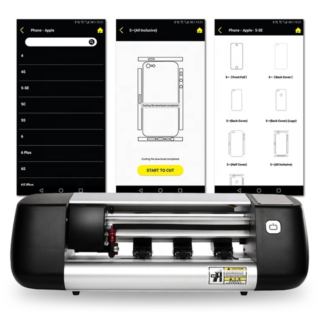 MOMO Cellphone Screen Protector Hydrogel Machine Vinyl Stickers Hydrogel Film Mini Cutter Plotter with Software