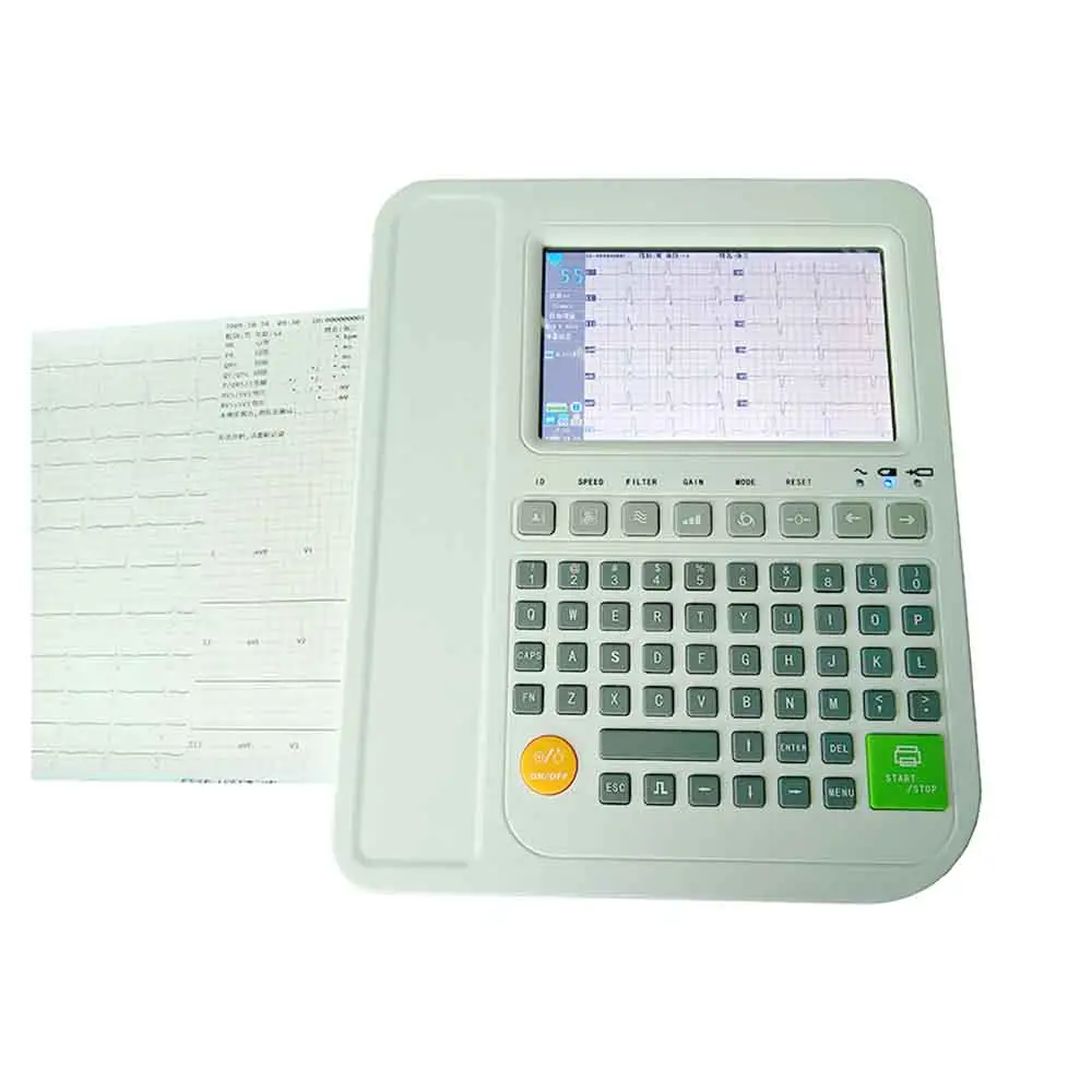 LTSE14 electrocardiograph ecg machine 12 chanels portable with interpretation