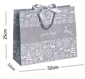 Emballage de luxe pour vêtements et bijoux, sac en papier personnalisé imprimé, durable, réutilisable, avec poignée, sac cadeau d'entreprise - Product Image 1